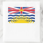 Sticker Rectangulaire Drapeau de Colombie-Britannique (Sac)