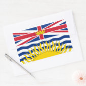 Sticker Rectangulaire Drapeau de Colombie-Britannique (Enveloppe)