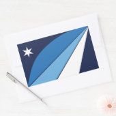 Sticker Rectangulaire Drapeau de Columbia, Caroline du Sud (Enveloppe)