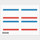 Sticker Rectangulaire Drapeau de Crimée (Feuille)