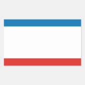 Sticker Rectangulaire Drapeau de Crimée (Devant)