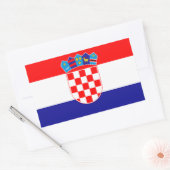 Sticker Rectangulaire Drapeau de Croatie (Enveloppe)