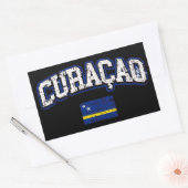 Sticker Rectangulaire Drapeau de Curaçao (Enveloppe)