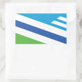 Sticker Rectangulaire Drapeau de Dayton, Ohio (Sac)