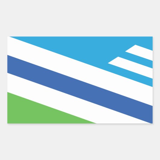 Sticker Rectangulaire Drapeau de Dayton, Ohio (Devant)