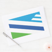 Sticker Rectangulaire Drapeau de Dayton, Ohio (Enveloppe)