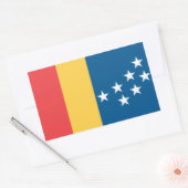 Sticker Rectangulaire Drapeau de Durham, Caroline du Nord (Enveloppe)