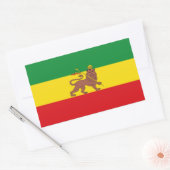 Sticker Rectangulaire Drapeau_de_Ethiopie_(1897-1936 ;_1941-1974).png (Enveloppe)