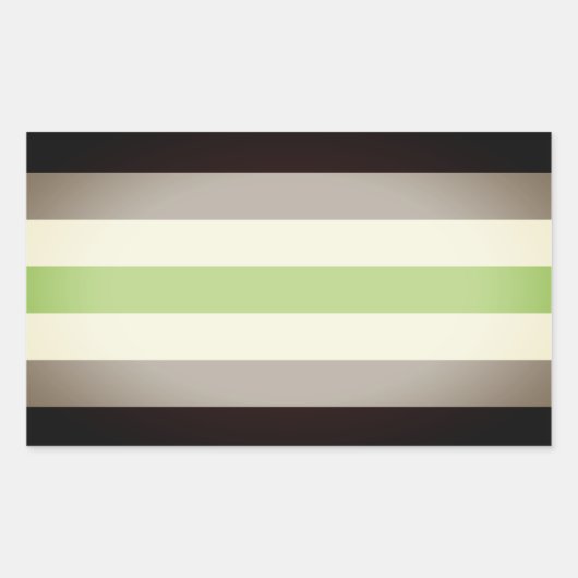 Sticker Rectangulaire Drapeau de fierté agender (Devant)