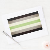 Sticker Rectangulaire Drapeau de fierté agender (Enveloppe)
