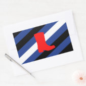 Sticker Rectangulaire Drapeau de fierté de bottes (Enveloppe)