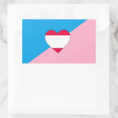 Sticker Rectangulaire Drapeau de fierté de jeu d'âge (Sac)