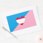 Sticker Rectangulaire Drapeau de fierté de jeu d'âge (Enveloppe)
