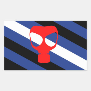 Sticker Rectangulaire Drapeau de fierté de masque