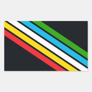 Sticker Rectangulaire Drapeau de fierté du handicap
