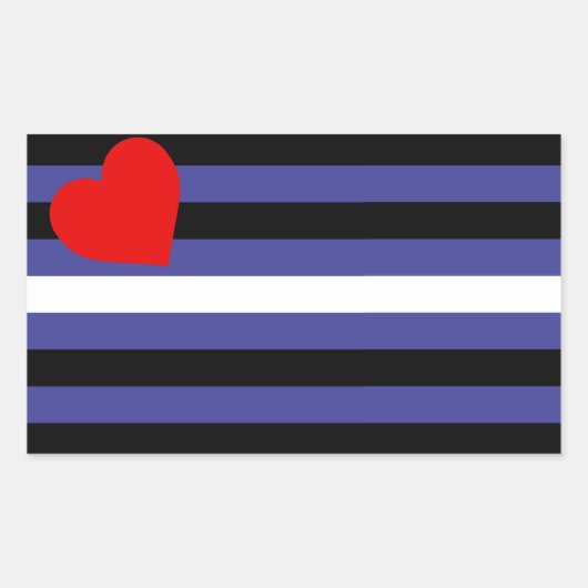 Sticker Rectangulaire Drapeau de fierté en cuir (Devant)