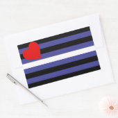 Sticker Rectangulaire Drapeau de fierté en cuir (Enveloppe)