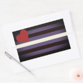 Sticker Rectangulaire Drapeau de fierté en cuir (Enveloppe)