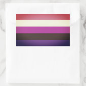 Sticker Rectangulaire Drapeau de fierté genderfluid (Sac)