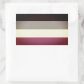 Sticker Rectangulaire Drapeau de fierté gynéphile (Sac)