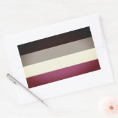 Sticker Rectangulaire Drapeau de fierté gynéphile (Enveloppe)
