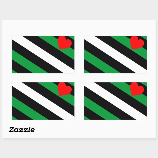 Sticker Rectangulaire Drapeau de fierté Leather Boi (Feuille)