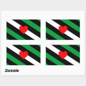 Sticker Rectangulaire Drapeau de fierté Leather Boi (Feuille)