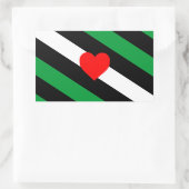 Sticker Rectangulaire Drapeau de fierté Leather Boi (Sac)