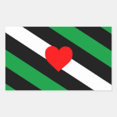 Sticker Rectangulaire Drapeau de fierté Leather Boi (Devant)