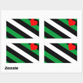 Sticker Rectangulaire Drapeau de fierté Leather Boi (Feuille)
