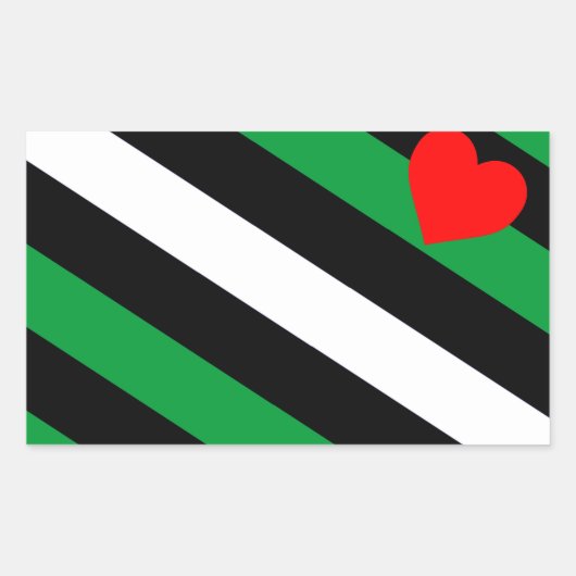 Sticker Rectangulaire Drapeau de fierté Leather Boi (Devant)