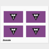 Sticker Rectangulaire Drapeau de fierté lesbienne Labrys (Feuille)
