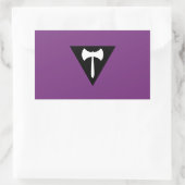 Sticker Rectangulaire Drapeau de fierté lesbienne Labrys (Sac)