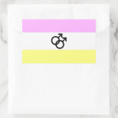 Sticker Rectangulaire Drapeau de fierté Twink (Sac)