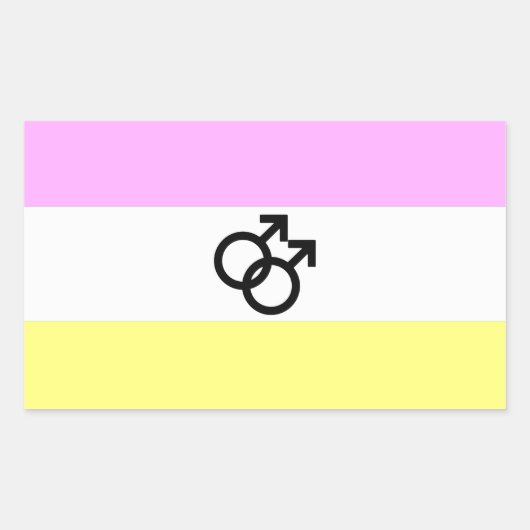 Sticker Rectangulaire Drapeau de fierté Twink (Devant)