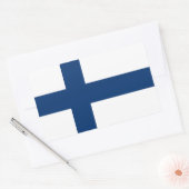 Sticker Rectangulaire Drapeau de Finlande (Enveloppe)