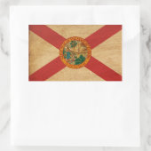 Sticker Rectangulaire Drapeau de Floride (Sac)