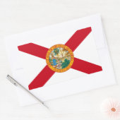 Sticker Rectangulaire Drapeau de Floride (Enveloppe)