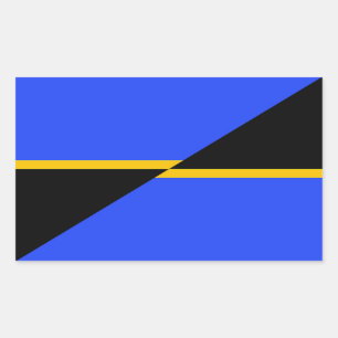 Sticker Rectangulaire Drapeau de Folsom, Californie