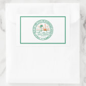 Sticker Rectangulaire Drapeau de Fort Pembroke Pines, Floride (Sac)
