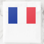 Sticker Rectangulaire Drapeau de France (Sac)