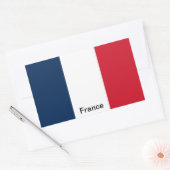 Sticker Rectangulaire Drapeau de France (Enveloppe)