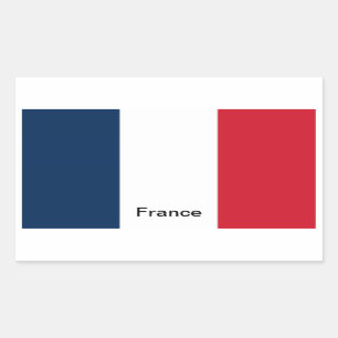 Sticker Rectangulaire Drapeau de France