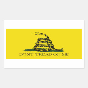 Sticker Rectangulaire Drapeau de Gadsden - ne marchez pas sur moi