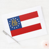 Sticker Rectangulaire Drapeau de Géorgie (Enveloppe)