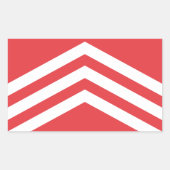 Sticker Rectangulaire Drapeau de Glamorgan (Devant)