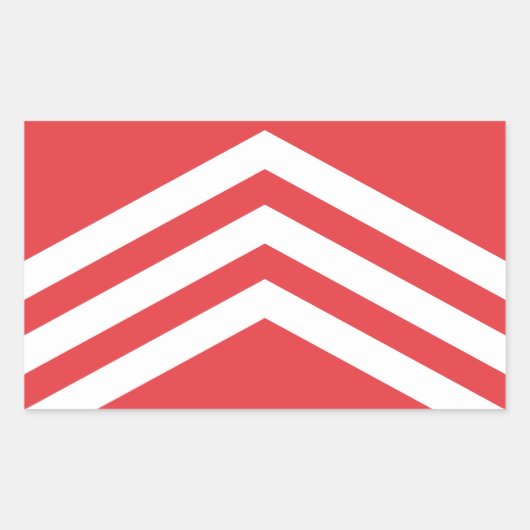 Sticker Rectangulaire Drapeau de Glamorgan (Devant)