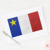 Sticker Rectangulaire Drapeau de grunge affligée par Acadia (Enveloppe)