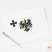 Sticker Rectangulaire Drapeau de guerre prussien (Enveloppe)