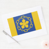 Sticker Rectangulaire Drapeau de Hamilton (Ontario) (Enveloppe)